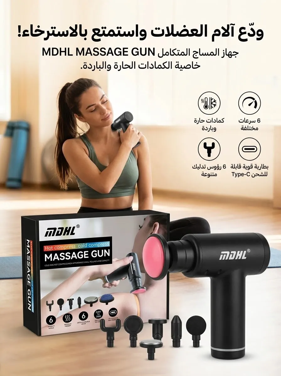 جهاز المساج المتكامل MDHL Massage Gun
